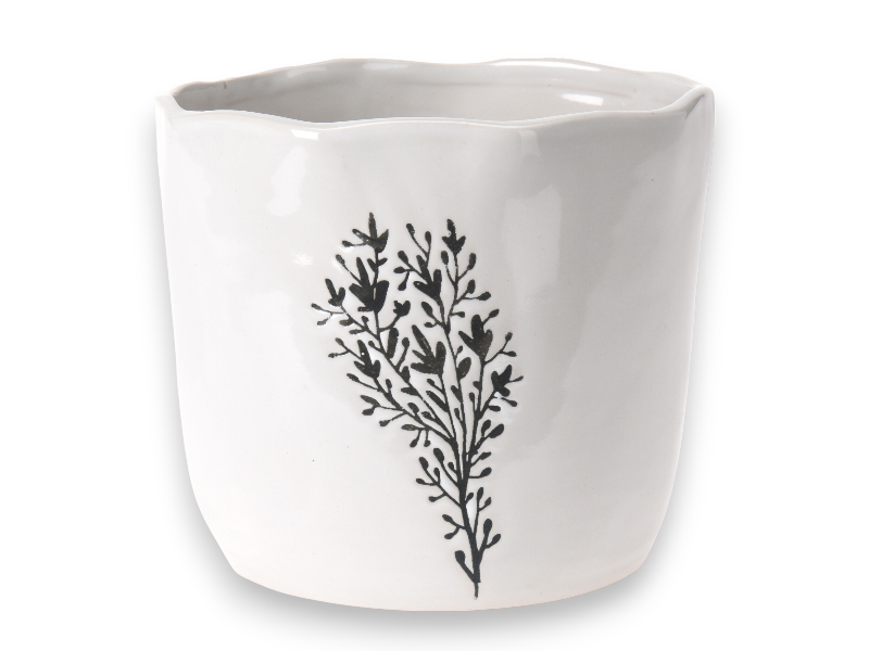 Round flower pot 15x15x13cm assrt.