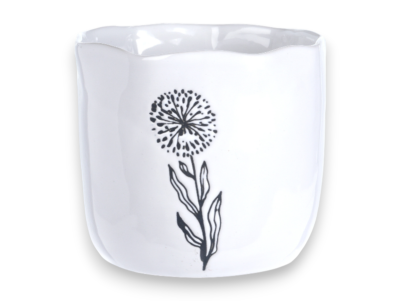 Round flower pot 15x15x13cm assrt.