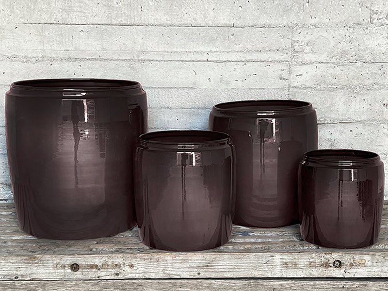 Jar Pot with Rim - Royal Hortensia L25 x W25 x H26