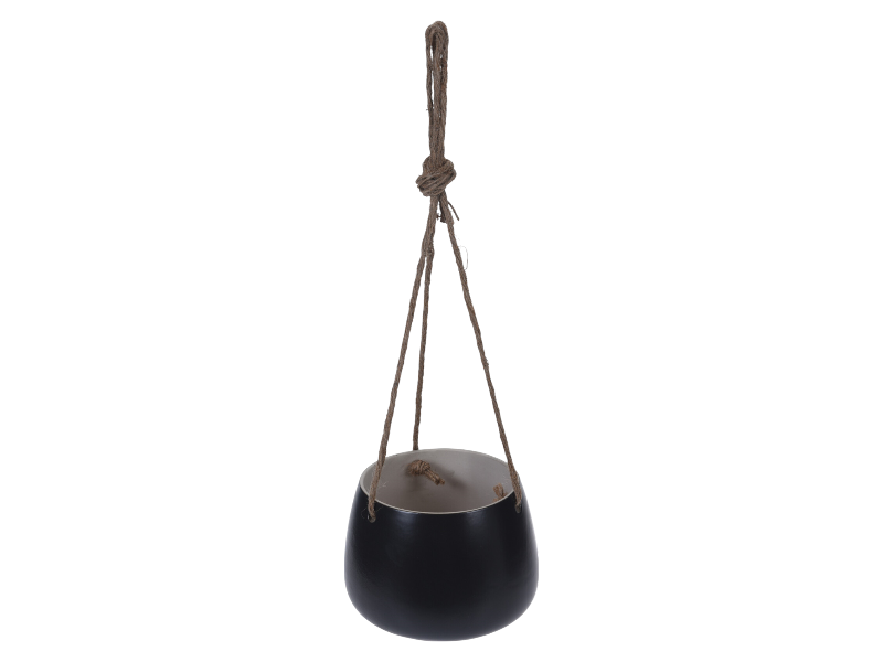 Reen flower pot ceramic w/ rope