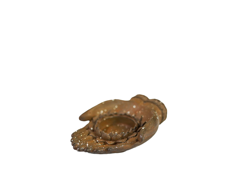 Palm T-light Holder - Rusty