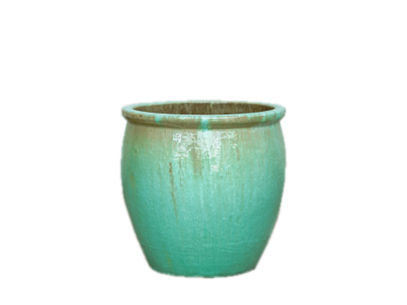 Glorious Belly Pot with Rim - Coco Green D30 x H29