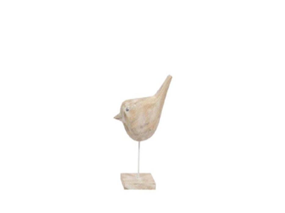 Wooden bird carving L29 x W9 x H18
