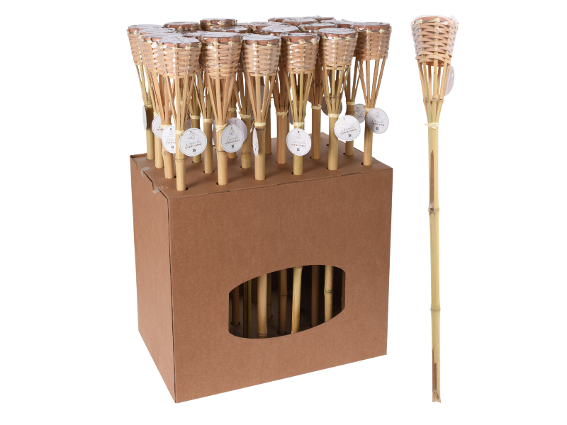 Citronella bamboo torch H76cm