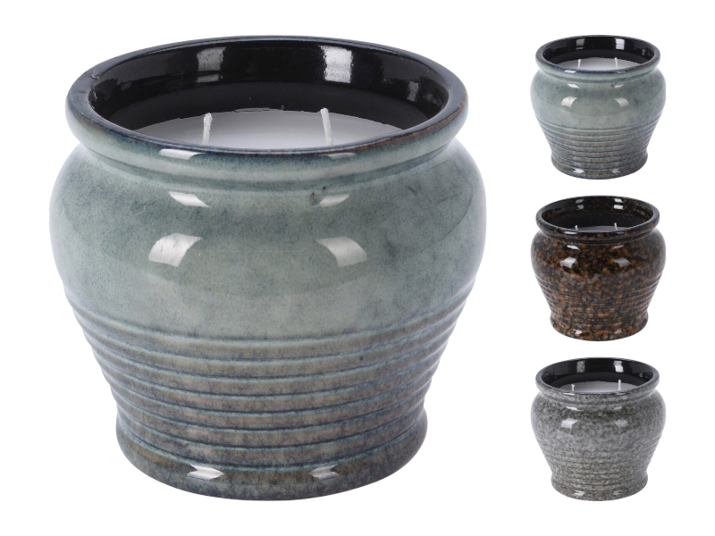 Citronella candle H12cm assrt.