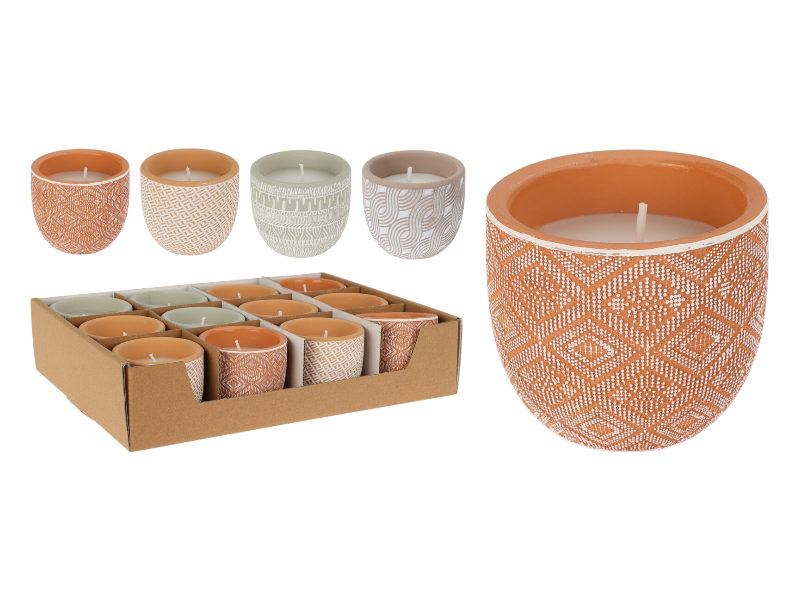 Citronella candle in pot 7x6cm