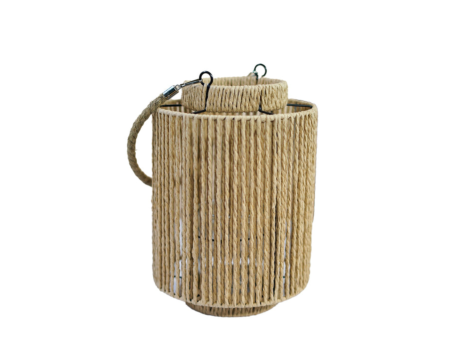 KP Sisal Lantern Natural H20cm