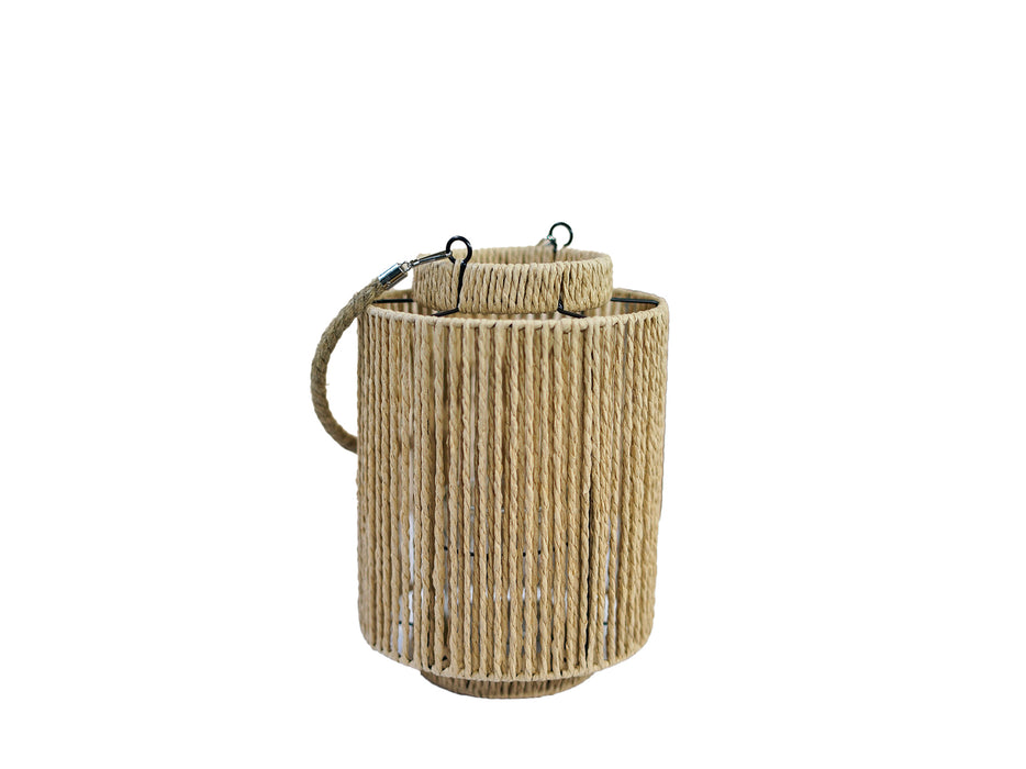 KP Sisal Lantern Natural H20cm