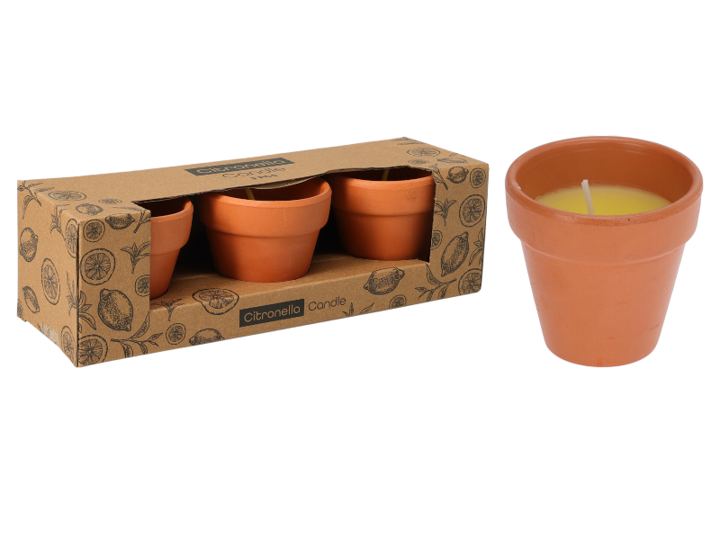 Citronella candle 3pcs in box