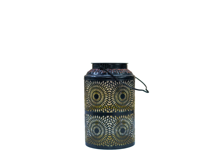 KP Solar Lantern Metal Black '20