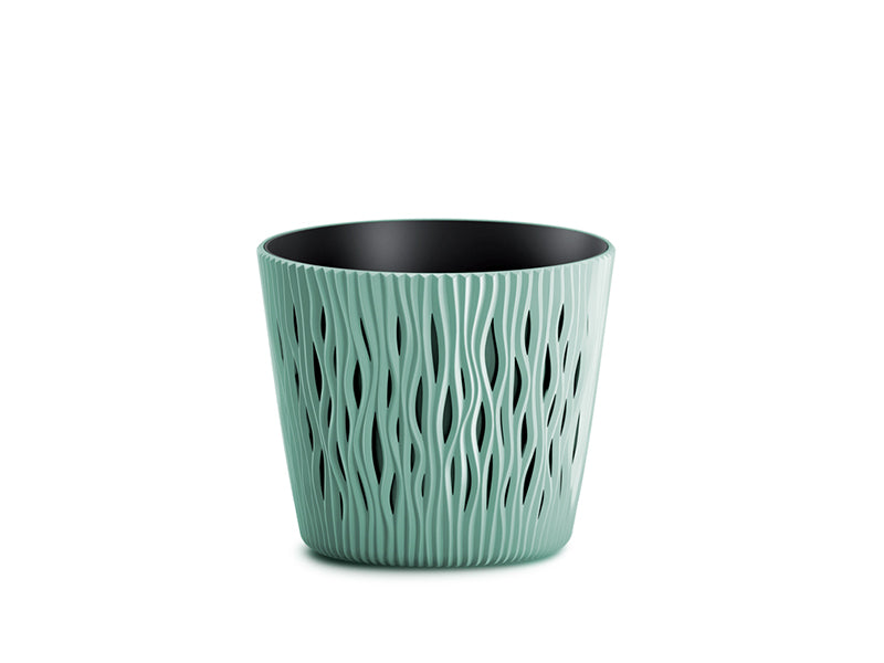 Sandy Round Flowerpot Anthracite - 26cm