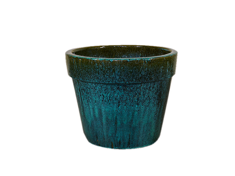 Glazed Basic Pot Falling Blue L0 x W38 x H30