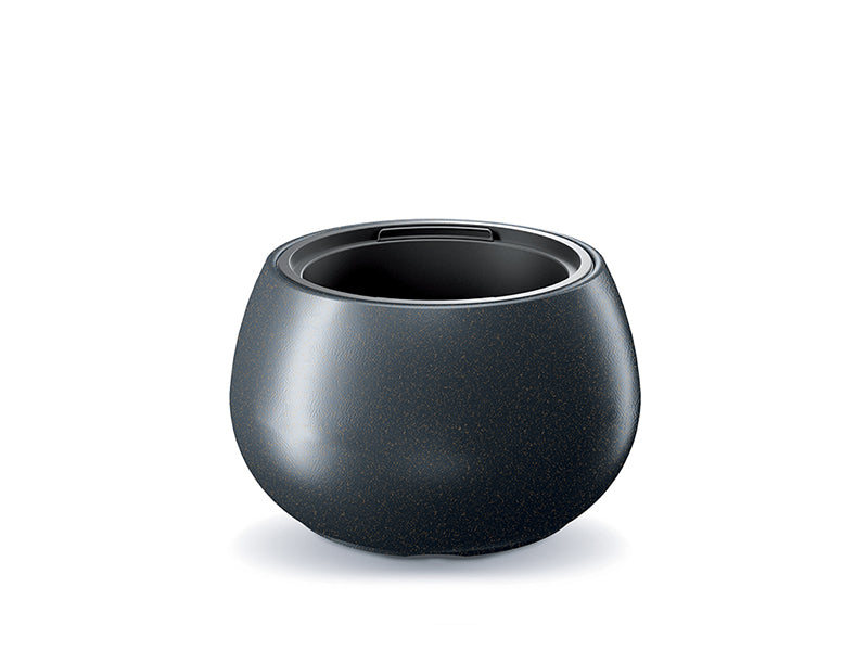 Heos Eco Wood Flowerpot - 40cm - Anthracite