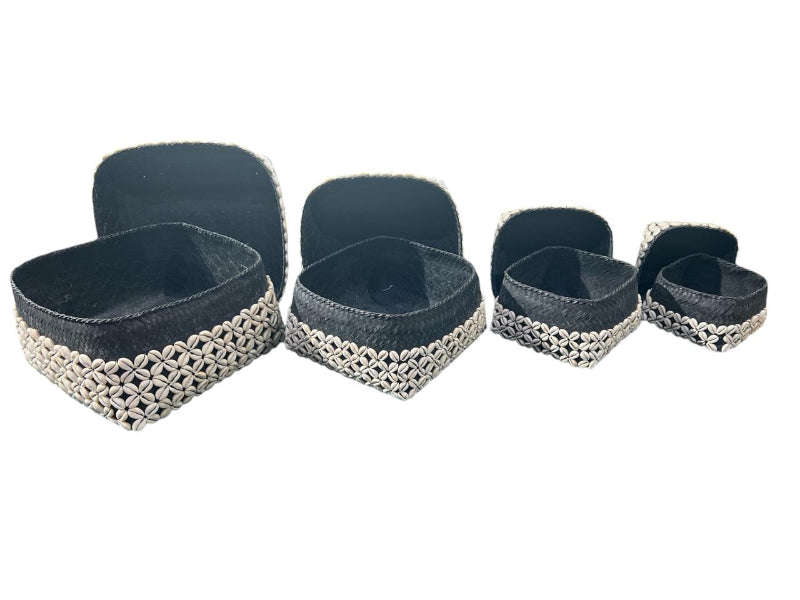 Cowrie Shell Bamboo  Box