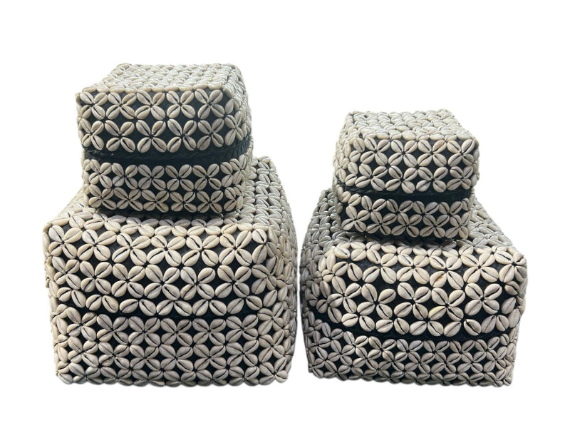 Cowrie Shell Bamboo  Box