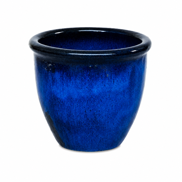Glazed Rim pot 'BL