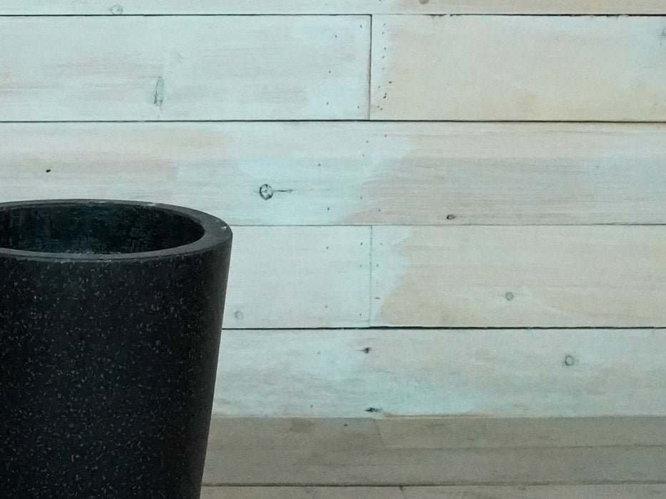 Tall Terrazzo Pot - Black