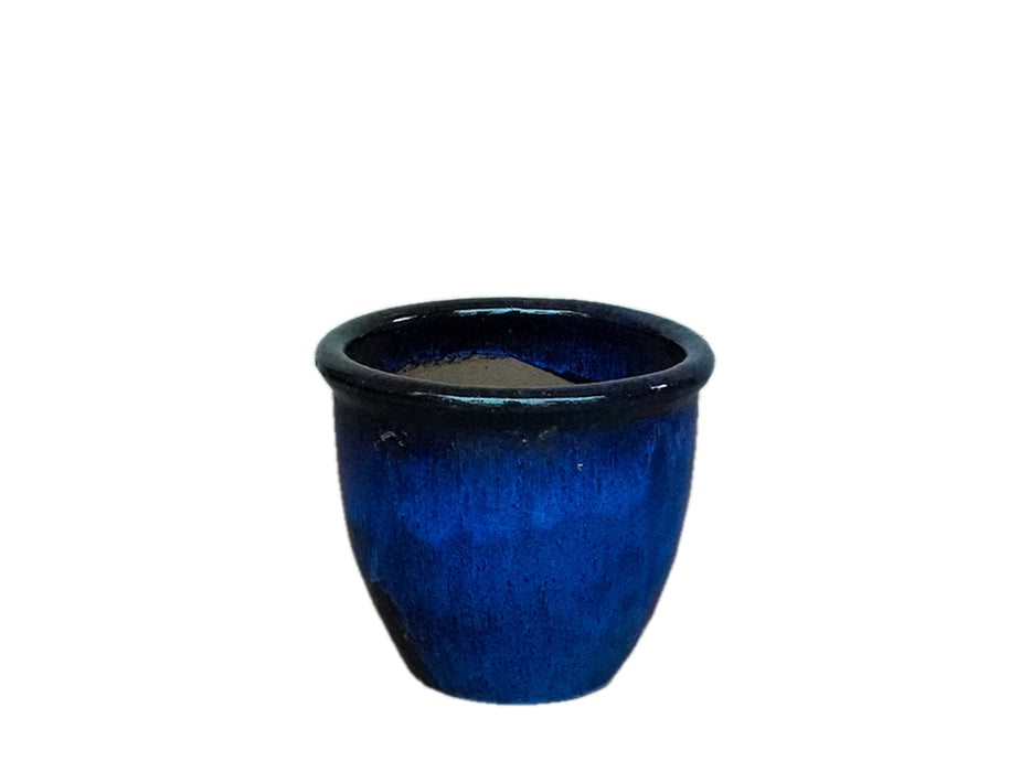 Glazed Rim pot 'BL
