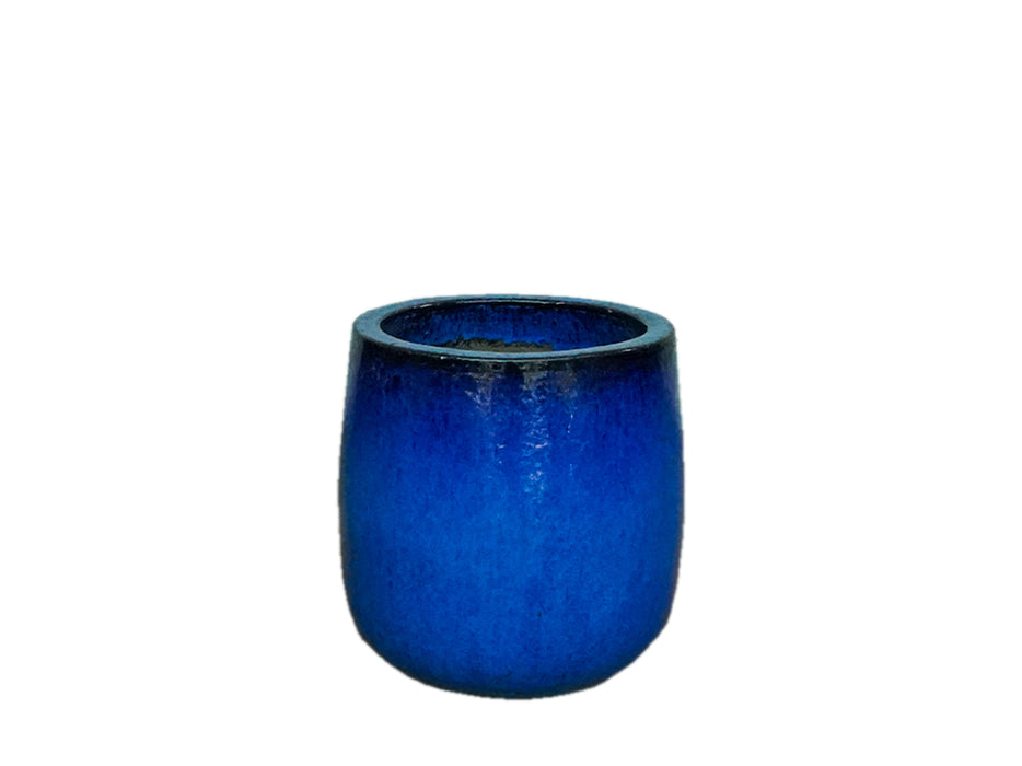 Glazed Blue Pot