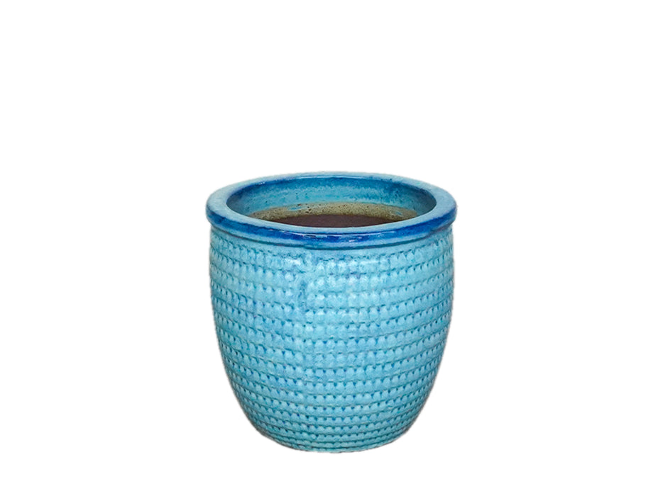 Rim Lined Glazed Pot