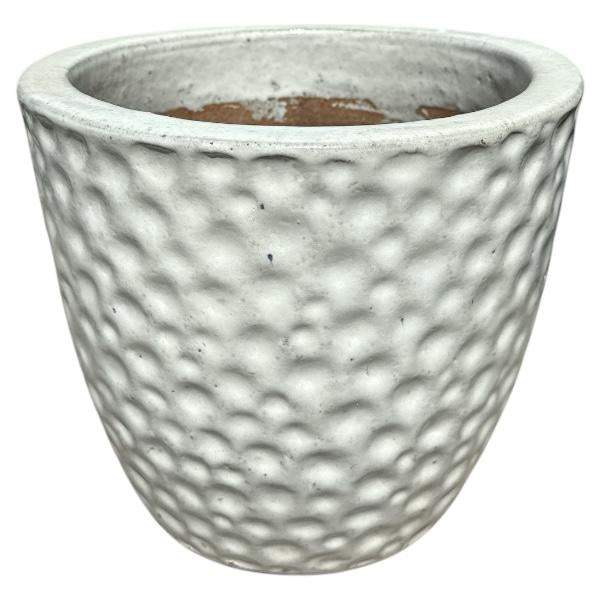Dimple pot white