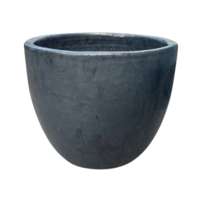 Glazed Tall Egg pot 'MTBK'