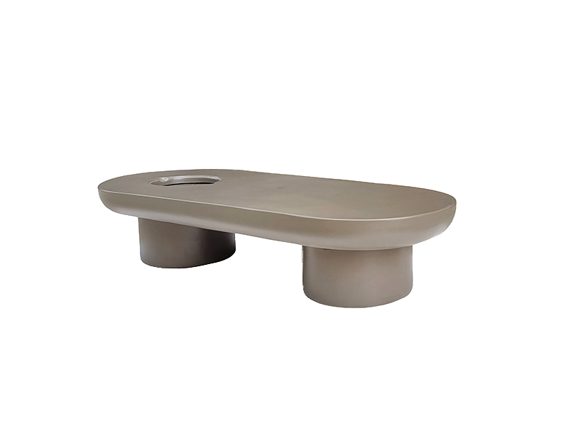 Ponte Oval Coffee Table - Dark Grey