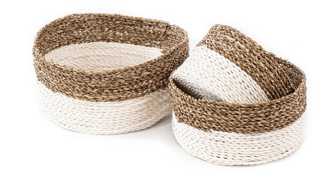 Reesa Round Basket 'White