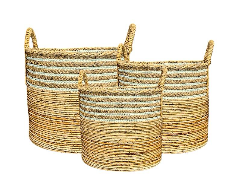 Scauri Round Basket 'Natural