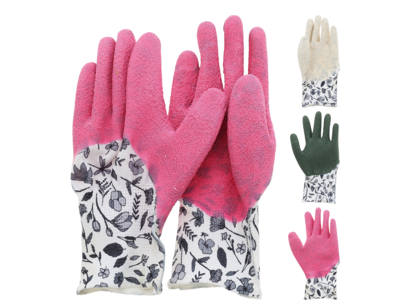 Garden gloves print assrt.