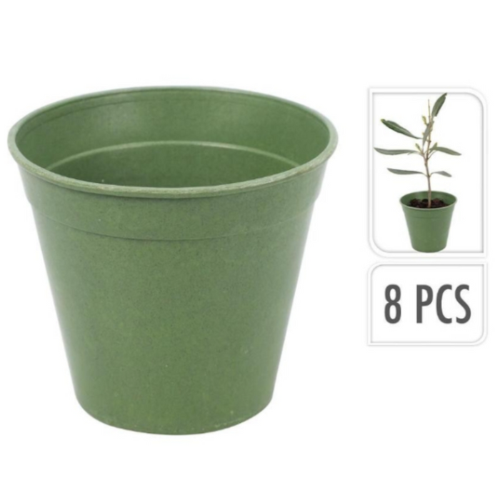Nursery pot 8pcs bamboo fiber