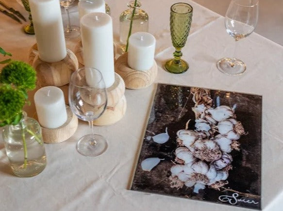 Crush Me Garlic Cutting Board