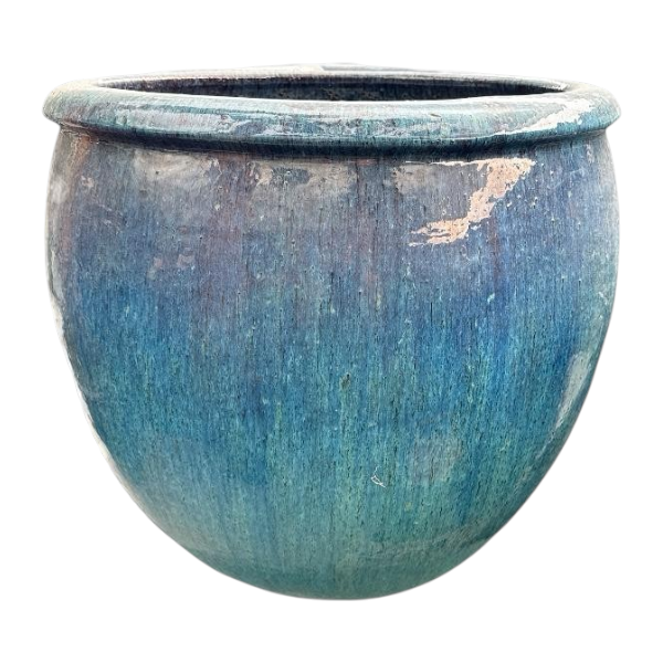 GD Rim Glazed Pot MBL