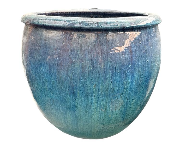 GD Rim Glazed Pot MBL