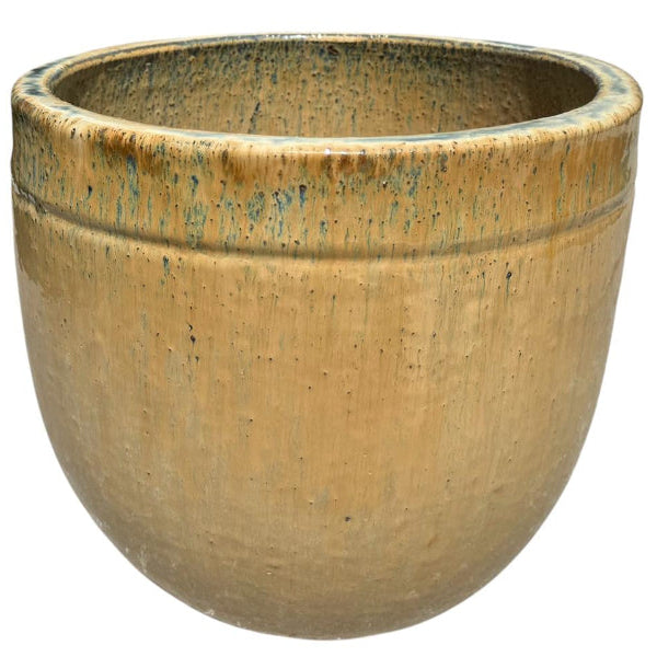 GD Round Park Glazed Pot RCR