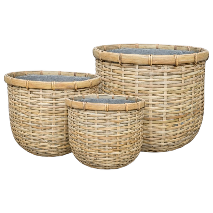 Bamboo U-shape pot 39xH35