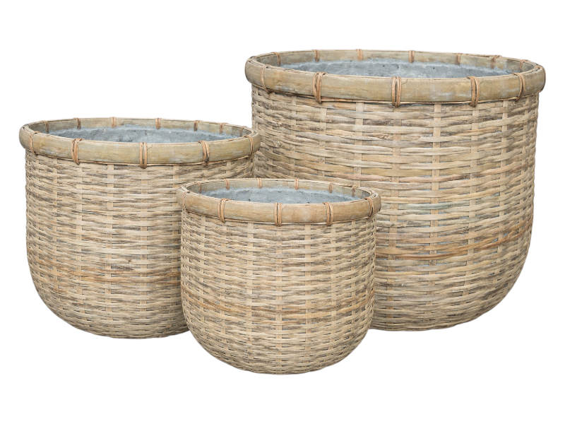 Bamboo egg pot 46xH40