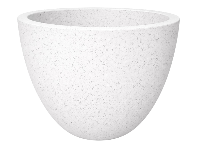 Terrazzo egg pot W55xH50 'WH