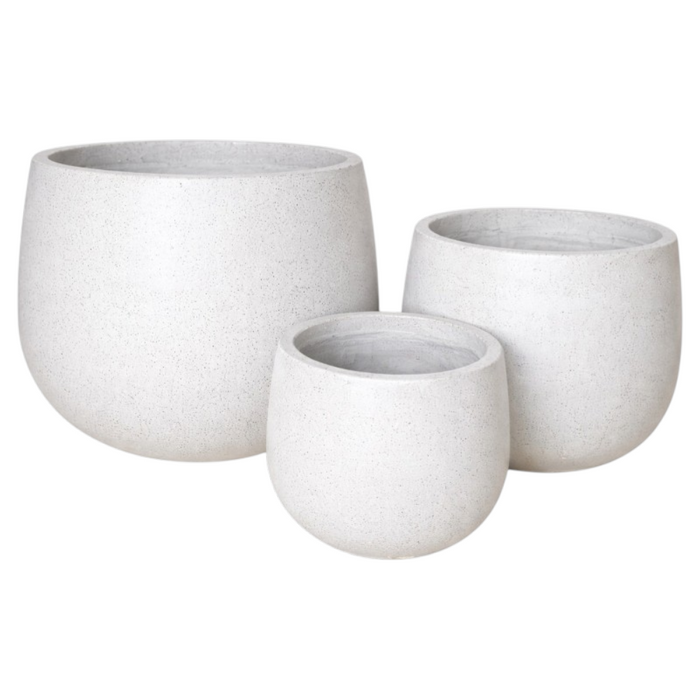 Terrazzo short bell pot W49xH42 'WH