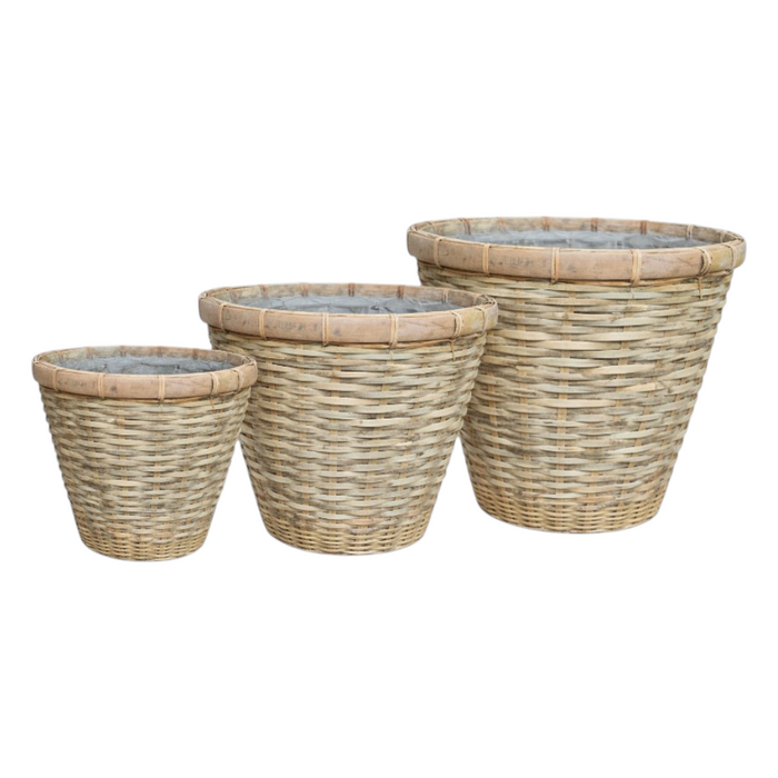 Bamboo V-shape pot 28xH23