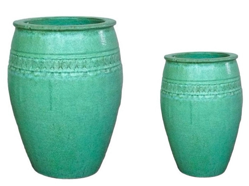 Hori Lined Glazed Pot