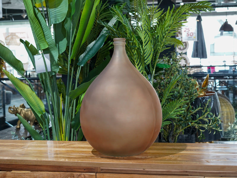 Vase Recycled Glass - Brown