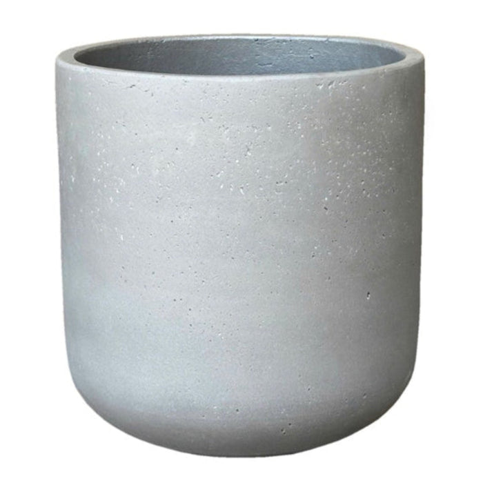 TH Cement round pot DGY