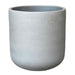 TH Cement round pot DGY