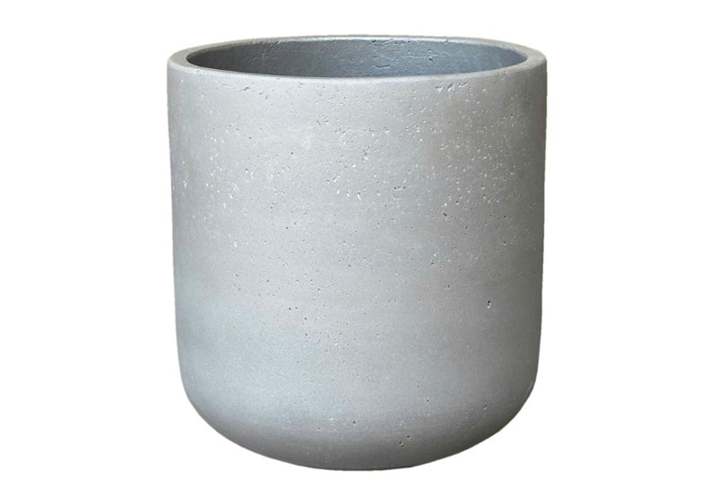 TH Cement round pot DGY
