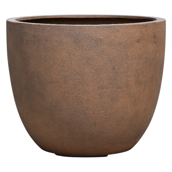 Antique rust egg pot