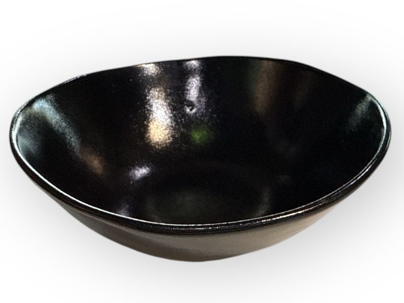 Mervyn Gers wide lip bowl 20cm satin matte black