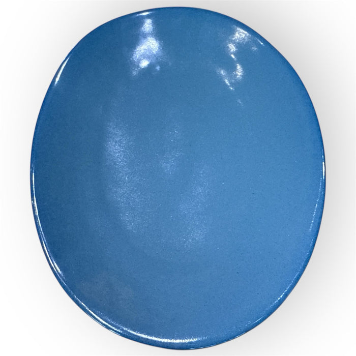 Mervyn Gers oval plate 32cm sapphire blue