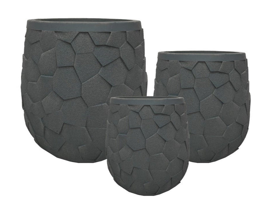 Prisma Fiber Planter Grey
