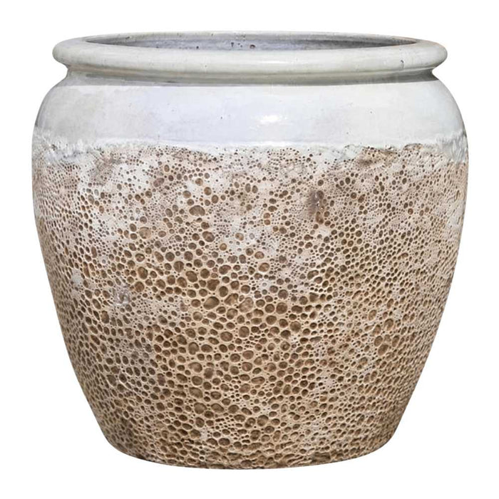 Atlantis rimmed jar 30x30x35 'WH